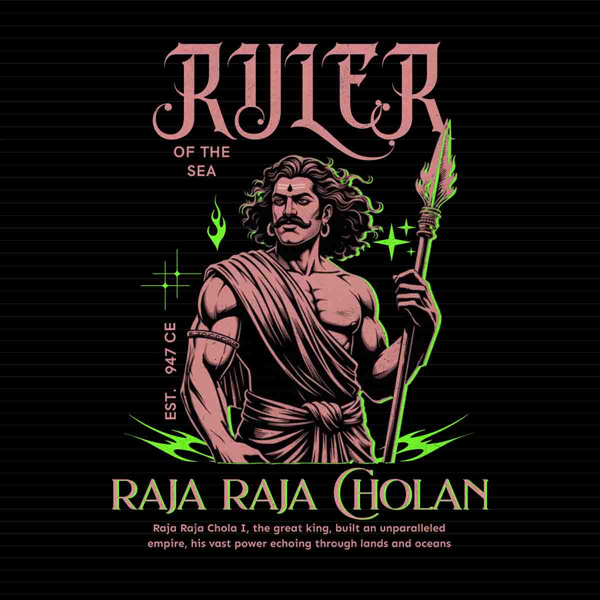 Raja Raja Cholan T-Shirt | Ruler of the Sea | Project Marabu by Crafted ...
