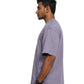 Man wearing a Lavender oversize t-shirt