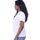 white t-shirt left view